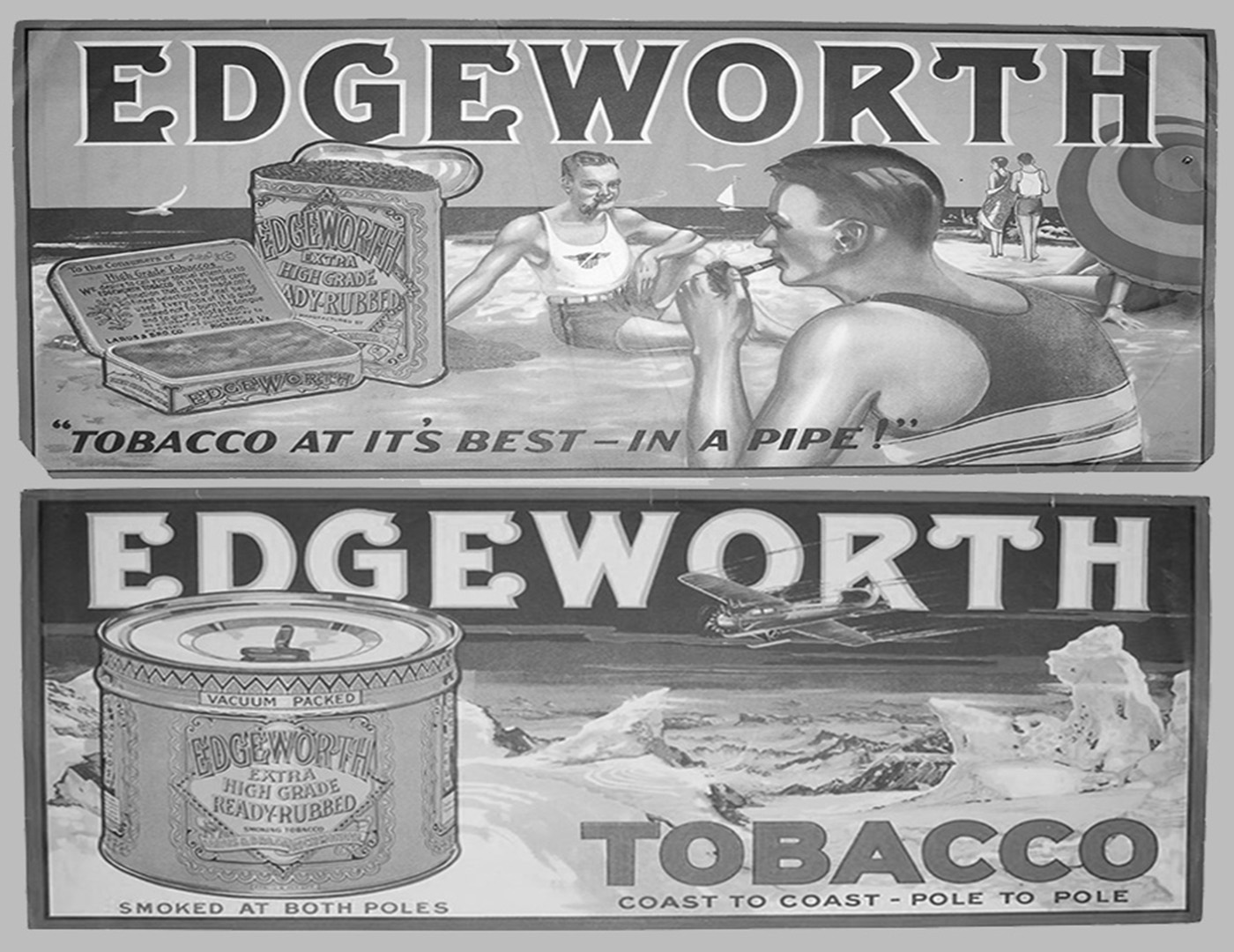 Original packaging for Edgeworth Tobacco